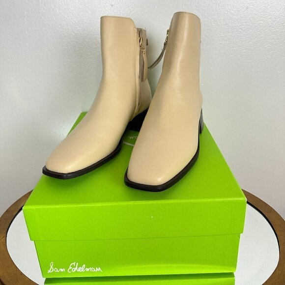SAM EDELMAN Thatcher Bootie in Eggshell Size US 8.5 NWT - Picture 3 of 9